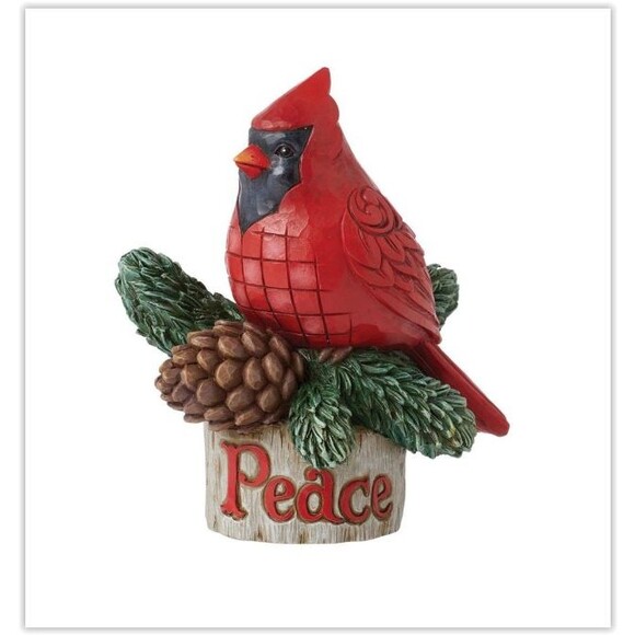 NIB Jim Shore Pint Cardinal with Peace Figurine A Peaceful Monent 6015467, 2024 - Picture 1 of 6